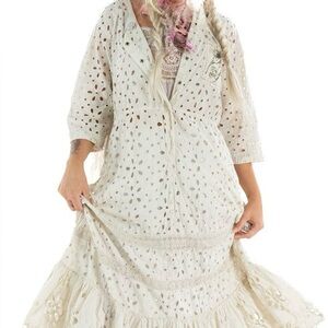 Magnolia Pearl Eyelet Haru dress in Moon